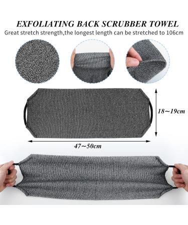 Double-Sided Exfoliating Back Scrubber with Handles for Deep Cleansing - Men and Women - Buy Online on SooperMarket.com