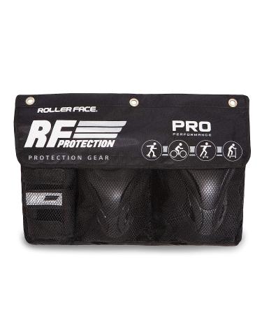 Rollerface Pro-Performance 3-in-1 Protective Gear Set for Multi Sports - Black Medium Adult - Buy Online on SooperMarket.com