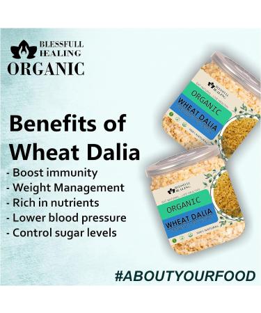 Blessfull Healing Organice Wheat Dalia for Breakfast 1 lb (453 Gram) - Buy Online on SooperMarket.com