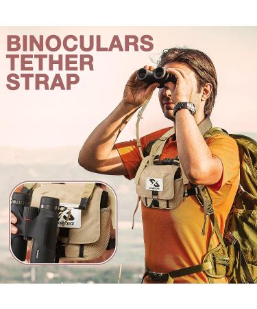 Golkcurx Adjustable Binocular Harness Chest Pack - Waterproof for Hiking & Hunting | Khaki - Buy Online on SooperMarket.com
