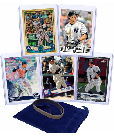 Aaron Judge Cards (5) - Assorted New York Yankees Baseball Card Bundle, Collectible Trading Cards