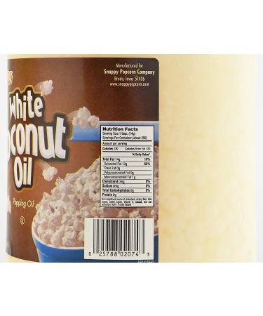 Snappy White Coconut Oil 1 Gallon - Pure & Versatile Cooking Oil - Buy Online on SooperMarket.com