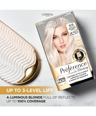 L'Oreal Paris Preference Hair Dye 11.11 Venice - Long Lasting Permanent Hair Colour - 1 Count - Buy Online on SooperMarket.com