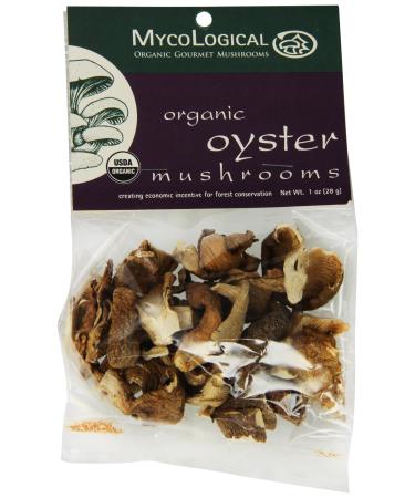 Mycological Dried Organic Oyster Mushrooms, 1 Ounce Package