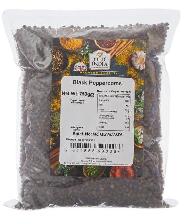 Old India Black Peppercorns 750g 750 g (Pack of 1)