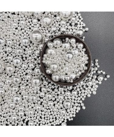 GEORLD Silver Pearl Sugar Sprinkles Candy Mixing Size Baking Edible Cake Decorations Cupcake Toppers Cookie Decorating Celebrations Wedding Shower Party Chirstmas Supplies 120g/ 4.2oz - Buy Online on SooperMarket.com
