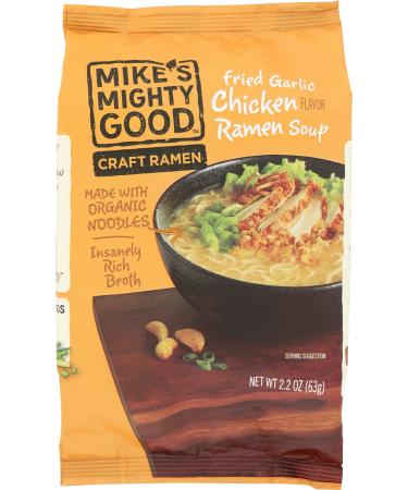 MIKES MIGHTY GOOD Organic Fried Garlic Chicken Ramen, 2.2 OZ