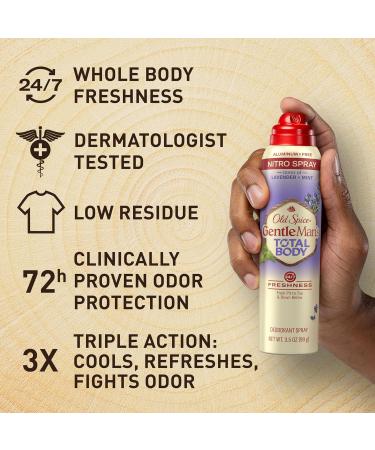 Old Spice Whole Body Deodorant for Men Total Body Deodorant Lavender + Mint Aluminum Free Deodorant Spray for 24/7 Freshness // Dermatologist Tested Whole Body Deodorant 3.5 oz - Buy Online on SooperMarket.com