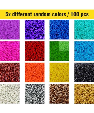 Zetpo Cat Nail Caps - Medium 100pcs Claw Covers in Random Colors with Adhesives and Applicators - Buy Online on SooperMarket.com