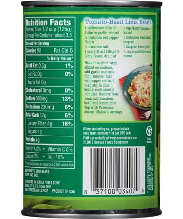 Libby's Lima Beans 15 oz (Pack of 12) - Premium Quality, Convenient Bulk Pack - Buy Online on SooperMarket.com