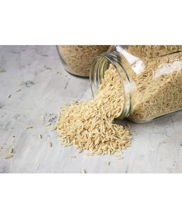 Organic Long Grain Brown Rice - 8 lbs | Whole Grain Raw Unpolished Kosher Vegan | Nutty Flavor & Chewy Texture | High Dietary Fiber | Ideal for Salads & Pilafs - Buy Online on SooperMarket.com