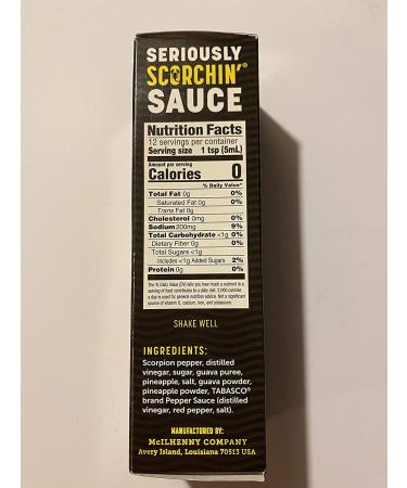 Tabasco Scorpion Sauce 2 fl. oz. Two Pack - Spicy Hot Sauce Duo - 2 Fl Oz (Pack of 2) - Buy Online on SooperMarket.com