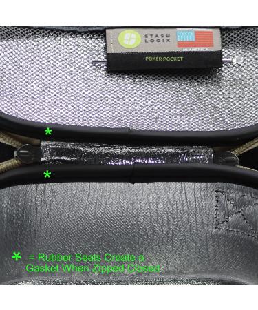 SMELL PROOF BAG with Combination Lock - The Silverton by STASHLOGIX (Large-Tan) - Buy Online on SooperMarket.com