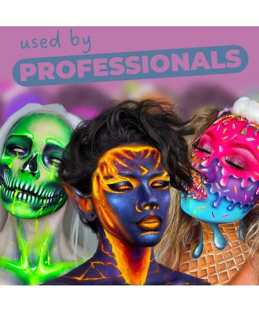 Blue Squid PRO Metallic Purple Face Paint - 30gm Single Cake Professional Makeup for Adults & Kids - Water Activated Halloween SFX Painting - Buy Online on SooperMarket.com