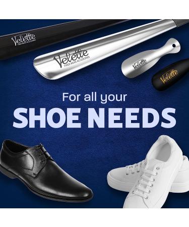 Velette Metal Shoe Horn - Long Shoehorn Helper for Seniors, Men, Women, and Kids - Ideal for Boots and Shoes - Buy Online on SooperMarket.com