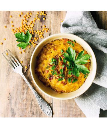 Organic Red Split Lentils 3lb - Non-GMO Masoor Dal, Vegan & Kosher - High Fiber & Protein, No Soaking - Ideal for Soups, Dhal & Curries - Buy Online on SooperMarket.com