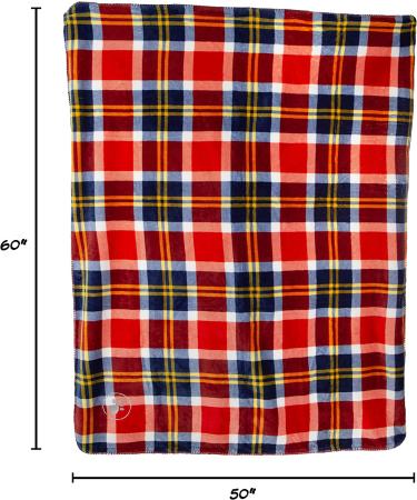 Petmaker Waterproof Pet Blanket 50x60 - Reversible Plaid Throw for Couch, Car, Bed - Large Red Dog and Cat Blanket - Buy Online on SooperMarket.com