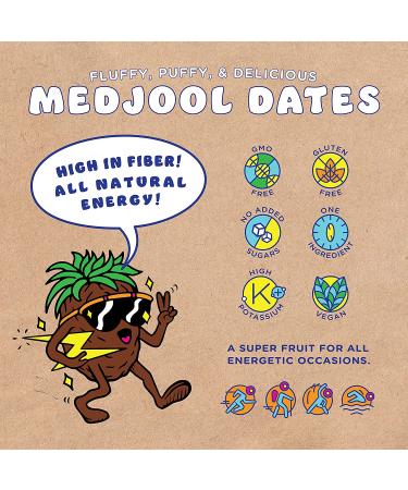 Puffies by Bohemian Dates | Whole Medjool Dates | Soft & Chewy Caramel Flavor | 2 lbs - Buy Online on SooperMarket.com