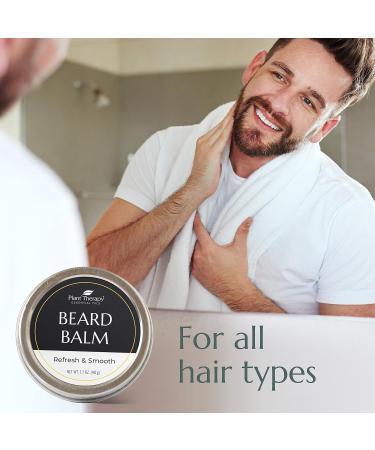 Plant Therapy Hair Therapy Beard Balm 1.7 oz - Hydrating & Soothing with Shea Butter Argan Oil & Millet Seed for a Smooth Beard - Buy Online on SooperMarket.com