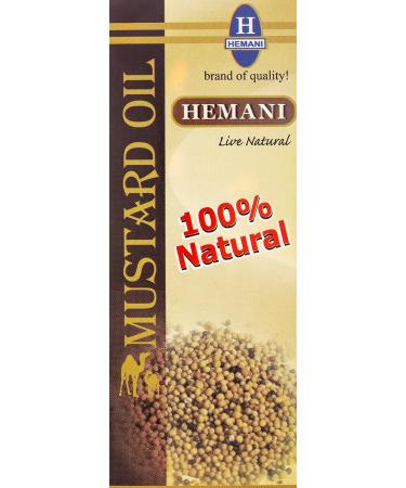 HEMANI Mustard Oil 125mL - 100% Pure & Natural | Premium Quality Cooking Oil for Health & Wellness - International Shipping Available - Buy Online on SooperMarket.com