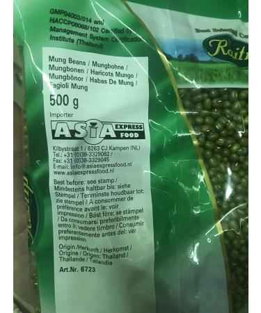 Buy Raitip Mung Beans 500g - Premium Quality Dried Pulses for Cooking - Fast International Shipping - Buy Online on SooperMarket.com