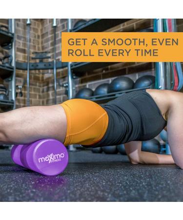 Maximo Fitness Fascia Roll - Medium Hard Massage Roller for Spine Back Legs & Arms (45x15 cm) - Ideal for Yoga Pilates & Post-Sport Recovery - Purple - Buy Online on SooperMarket.com