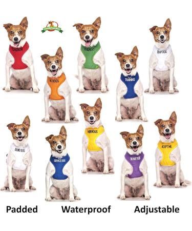 ASSISTANCE DOG Colour Coded Non-Pull Front and Back D Ring Padded and Waterproof Vest Dog Harness PREVENTS Accidents By Warning Others Of Your Dog In Advance (L) Large Harness - Buy Online on SooperMarket.com