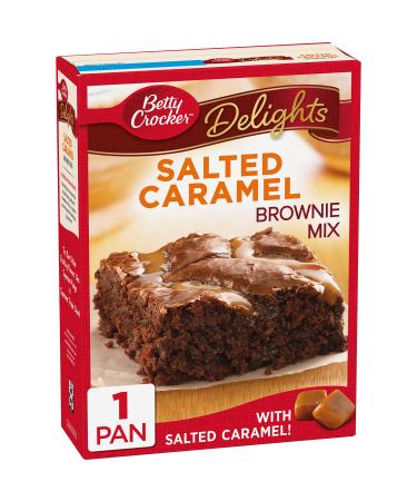 Betty Crocker Delights Salted Caramel Brownie Mix 18.4 Oz
