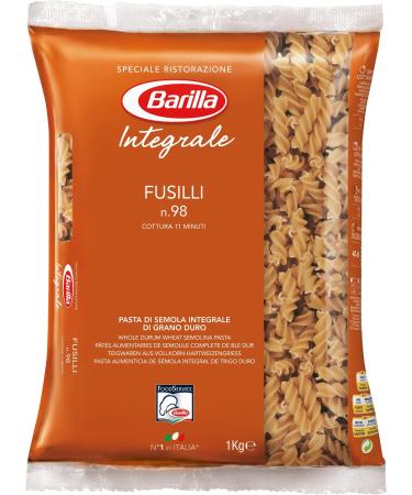 Barilla Wholemeal Pasta Fusilli Integrale 1kg 1 kg (1 pack)