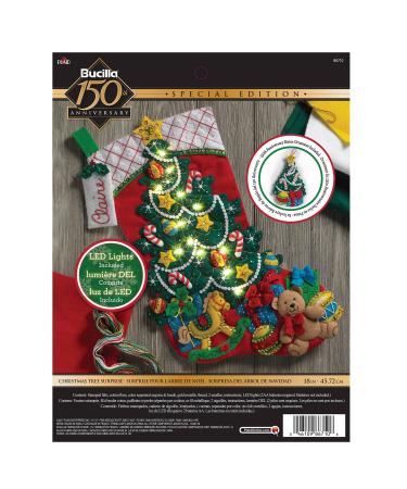 Bucilla Christmas Tree Surprise Stocking Kit