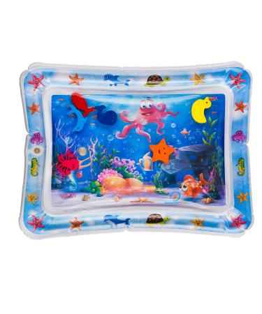 Splashin'kids Inflatable Tummy Time Premium Water mat Infants and Toddlers is The Perfect Fun time Play Activity Center Your Baby's Stimulation Growth