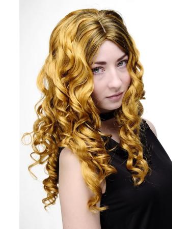 Buy WIG ME UP Lady's Long Curly Wig with Gold Bronze & Black Streaks - GFW1682-144+1 | International Shipping Available - Buy Online on SooperMarket.com