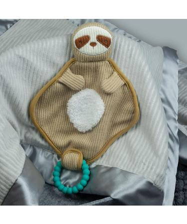 Mary Meyer Knitted Nursery Lovey with Silicone Teether - 10 Sloth - Buy Online on SooperMarket.com