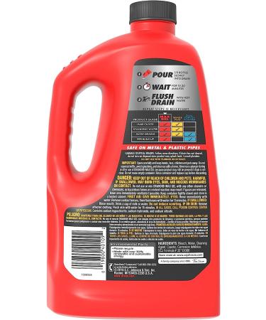 Drano Max Gel Clog Remover 80 oz - Powerful Drain Cleaner for Stubborn Clogs - Buy Online on SooperMarket.com