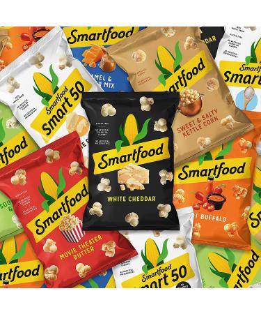 Smartfood Popcorn White Cheddar 0.625oz Bags (10 Pack) - Delicious Snack Option - Buy Online on SooperMarket.com