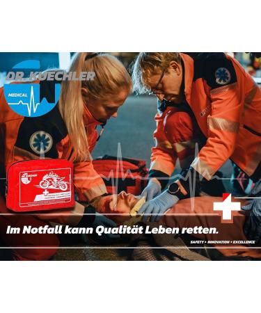 Dr. Kuechler First Aid Kit for Motorcycle Quad Vespa & Bicycle - Compact Bandage Pocket & Mini Emergency Set - Buy Online on SooperMarket.com