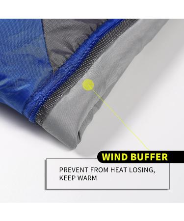 0 Degree Winter Sleeping Bag for Adults (450GSM) - 5F to 32F Temp Range, Waterproof, Portable, Compression Sack - Royal Blue, Ideal for Camping, Hiking, Backpacking - Big and Tall, 4 Season - Buy Online on SooperMarket.com