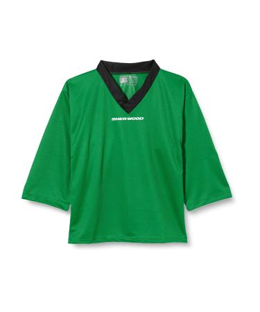 Sherwood-ice hockey training junior for children I stylish practice jersey made of perforated mesh fabric i V-Neck Jersey for training i great fit xxs green