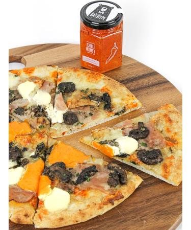 BeeHype Chilli Honey with Pepperoncino Peppers - 250g | Natural Acacia Honey, No Preservatives, No Refined Sugars | Vegetarian, Nut & Dairy-Free - Buy Online on SooperMarket.com