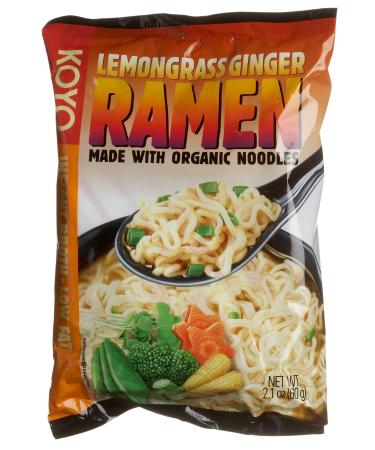 Koyo Lemon Grass Ginger Ramen, 60-Gram Packages (Pack of 12)