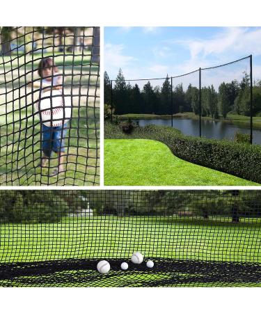 Xuote 10x10ft Golf Practice Barrier Net - Heavy Duty Containment Net for Backyard Driving - High Impact Golf Ball Hitting Netting - Buy Online on SooperMarket.com