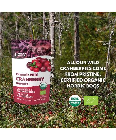 Organic Wild Nordic Forests Freeze Dried Cranberry Powder - 6 Oz | Raw & Sugar-Free | 35-Day Supply - Buy Online on SooperMarket.com