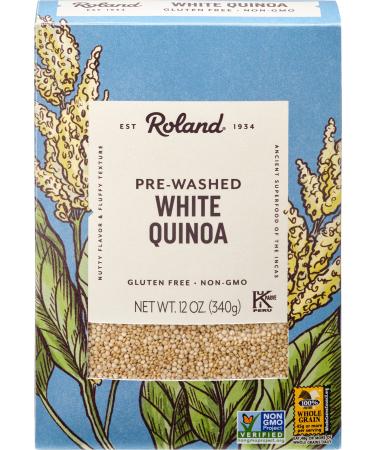 Roland Foods White Quinoa, Pre-washed, Specialty Imported Food, 12-Ounce 12 Ounce (Pack of 1)