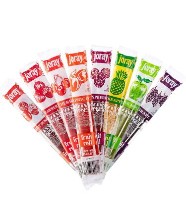 Joray Cherry Fruit Rolls - Fat-Free Fruit Snack with Real Fruit - Kosher Certified - 0.75oz (24 Pack) - Buy Online on SooperMarket.com