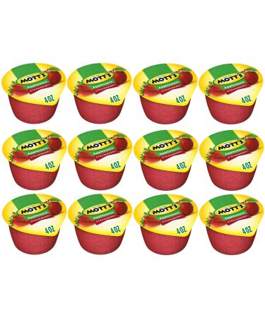 Mott's Strawberry Applesauce 4oz Cups Pack of 12