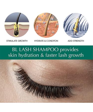 BL Lash Shampoo 50ml Bottle + Cleansing Brush | Gentle Citrus Foam Bath for Eyelash Extensions | Eye Makeup Remover | Easy-to-Use - Buy Online on SooperMarket.com