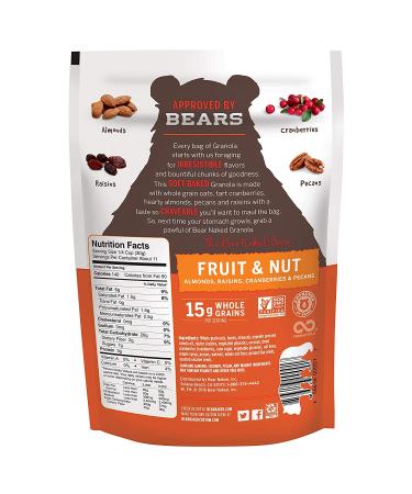 Bear Naked Granola Fruit and Nut 12oz (Pack of 3) - Vegetarian Breakfast Cereal & Whole Grain Snack - Buy Online on SooperMarket.com
