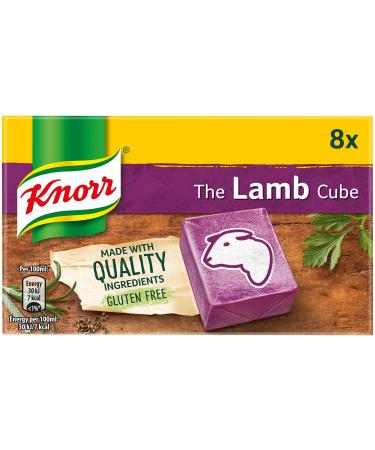 Knorr Lamb Stock Cubes gluten-free to add a rich lamb flavour to your dishes 8x 10 g