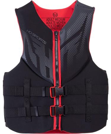 HO Pursuit CGA Mens Wakeboard Vest Black/Red Sz M