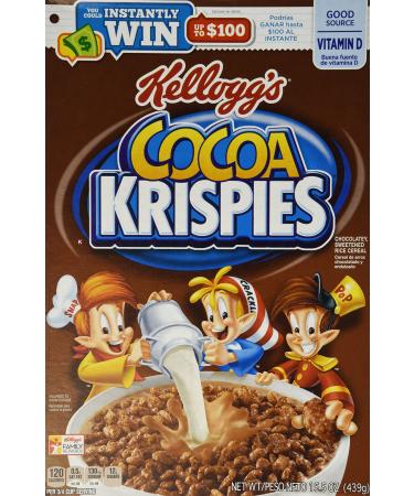 Kellogg's, Cocoa Krispies Cereal, 15.5oz Box (Pack of 4)